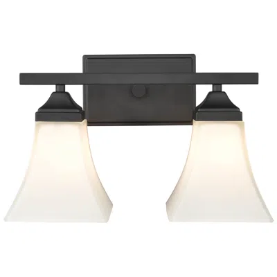 Millennium Lighting 2 Light 14" Vanity Fixture In Matte Black
