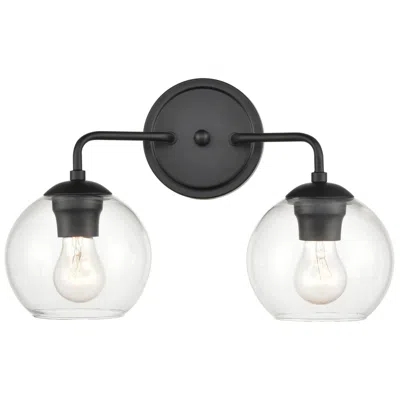Millennium Lighting 2 Light 16" Vanity Fixture In Matte Black