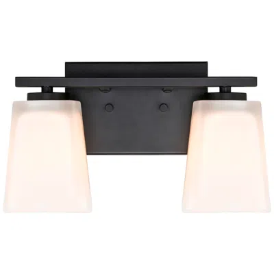 Millennium Lighting 2 Light Vanity Fixture In Matte Black