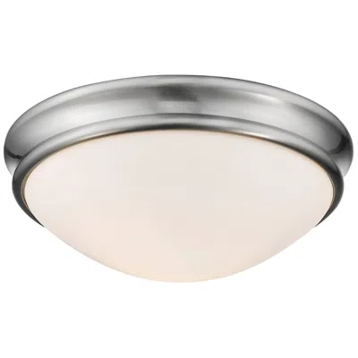 Millennium Lighting 2-light Indoor Flushmount In Brushed Nickel