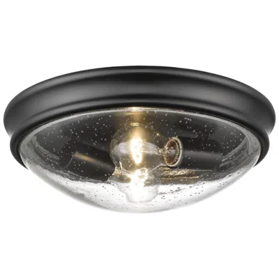 Millennium Lighting 2-light Indoor Flushmount In Matte Black