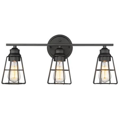 Millennium Lighting 3 Light 22" Vanity Fixture In Matte Black