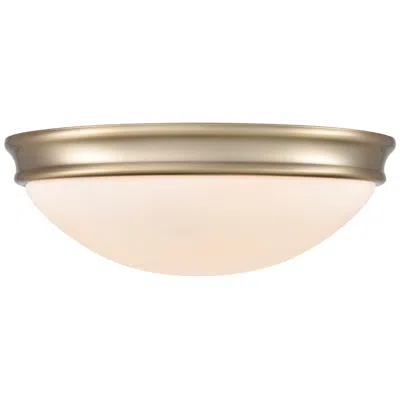Millennium Lighting 3 Light Flush Mount Fixture In Modern Gold
