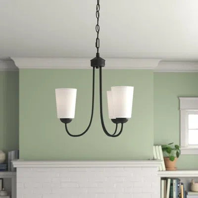Millennium Lighting 3 - Light Unique Classic / Traditional Chandelier In Matte Black