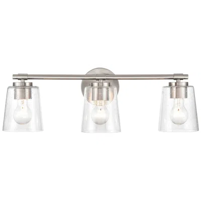 Millennium Lighting 3 Light Vanity 24.5" Fixture In Brushed Nickel