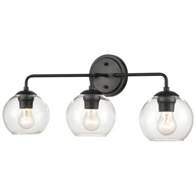 Millennium Lighting 3 Light Vanity Fixture In Matte Black