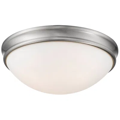 Millennium Lighting 3-light Indoor Flushmount In Brushed Nickel