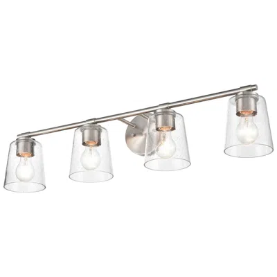 Millennium Lighting 4 Light 33" Vanity Fixture In Brushed Nickel