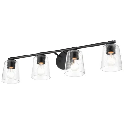 Millennium Lighting 4 Light 33" Vanity Fixture In Matte Black