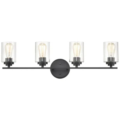 Millennium Lighting 4 Light Vanity Fixture In Matte Black