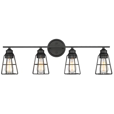 Millennium Lighting 4 Light Vanity Fixture In Matte Black