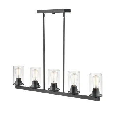 Millennium Lighting 5 Light Kitchen Island Chandelier In Black