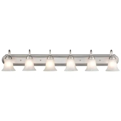 Millennium Lighting 6 Light 48" Vanity Fixture In Satin Nickel