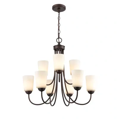 Millennium Lighting 9 Light 25.25 In. Rubbed Bronze Chandelier
