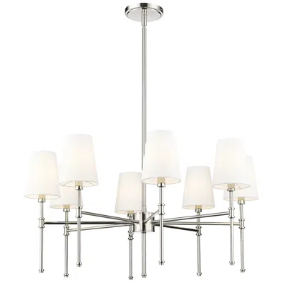 Millennium Lighting Adorra 30" Wide Polished Nickel 8-light Chandelier