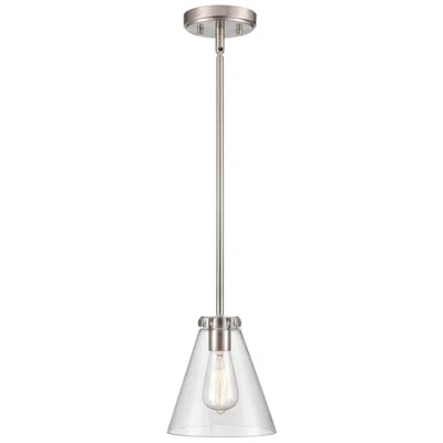 Millennium Lighting Aliza 1 Light Mini-pendant Fixture In Brushed Nickel