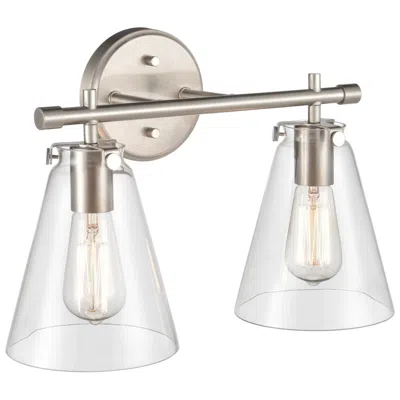 Millennium Lighting Aliza 2 Light Vanity Fixture In Brushed Nickel