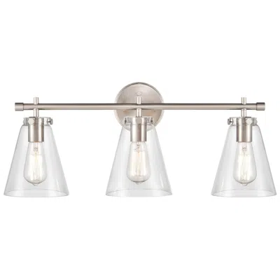 Millennium Lighting Aliza 22" Wide Brushed Nickel 3-light Bath Light