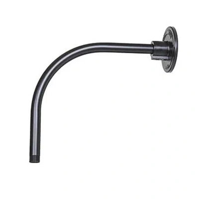 Millennium Lighting Aluminum Hanging Components Goose Neck Extension Rod In Aluminum Satin Black
