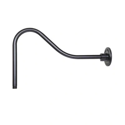Millennium Lighting Aluminum Hanging Components Goose Neck Extension Rod In Aluminum Satin Black
