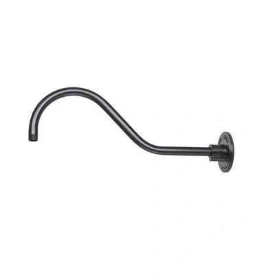 Millennium Lighting Aluminum Hanging Components Goose Neck Extension Rod In Aluminum Satin Black