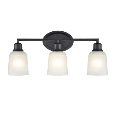 Millennium Lighting Amberle 3 Light Matte Black Bathroom Vanity