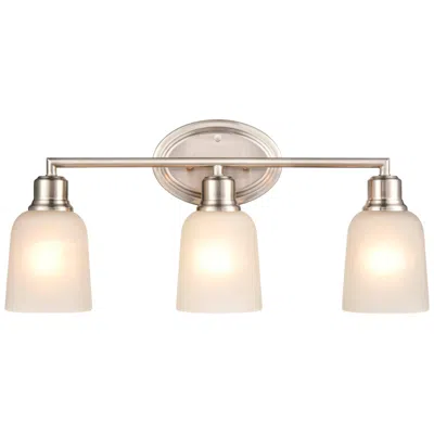 Millennium Lighting Amberle 3 Light Vanity Fixture In Brushed Nickel