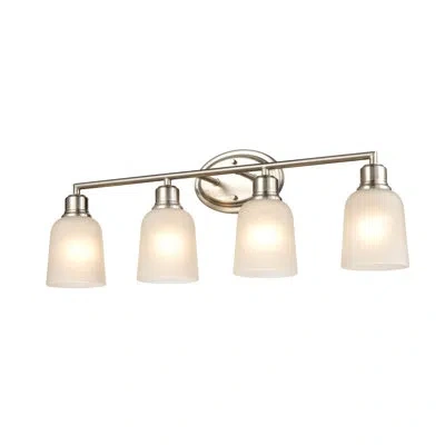 Millennium Lighting Amberle 4 - Light Dimmable Brushed Nickel Vanity Light