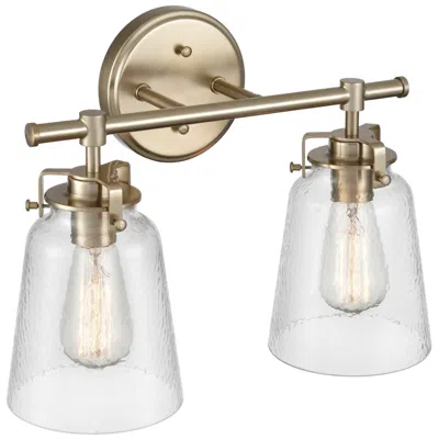 Millennium Lighting Amberose 2 Light Vanity Fixture In Modern Gold