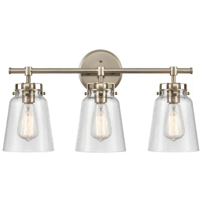 Millennium Lighting Amberose 3 Light Vanity Fixture In Modern Gold