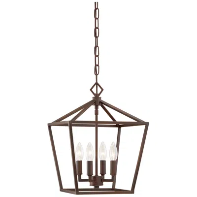 Millennium Lighting Angus 12" Wide Rubbed Bronze 4-light Mini Pendant