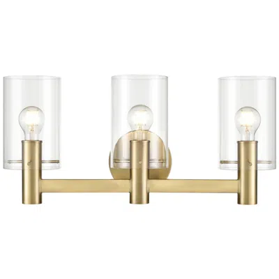 Millennium Lighting Apolla 3-light Vanity Light In Vintage Brass