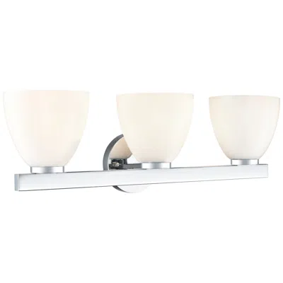 Millennium Lighting Apria 24" Wide 3-light Vanity In Polished Chrome