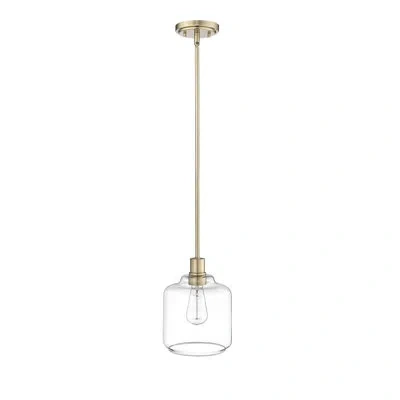Millennium Lighting Asheville 1 - Light Dimmable Pendant In Modern Gold