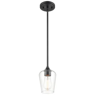 Millennium Lighting Ashford 1 Light 5" Mini-pendant Fixture Matte Blac