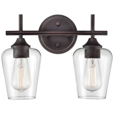 Millennium Lighting Ashford 2 Light Vanity Fixture In Rubbed Bronze