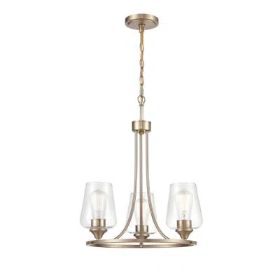 Millennium Lighting Ashford 3 - Light Unique Wagon Wheel Chandelier In Modern Gold