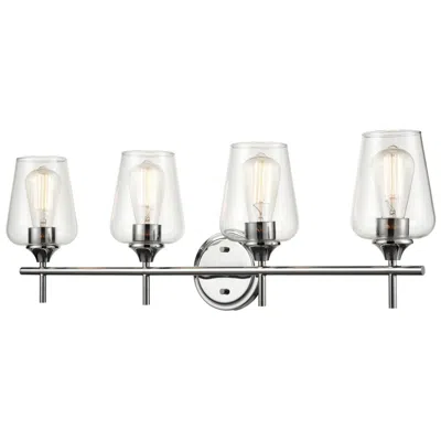 Millennium Lighting Ashford 4 Light Vanity Fixture In Chrome
