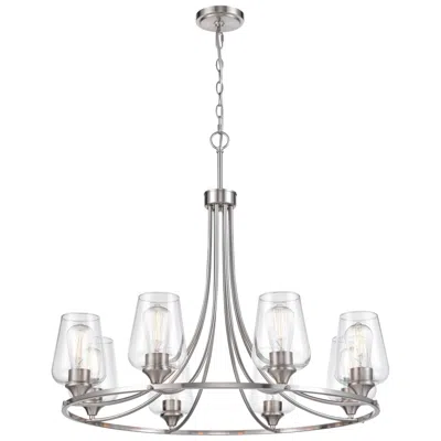 Millennium Lighting Ashford 8 Light Chandelier In Brushed Nickel
