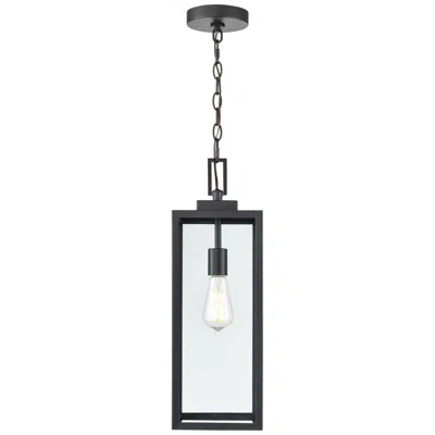 Millennium Lighting Atless 1 Light Outdoor Pendant In Black