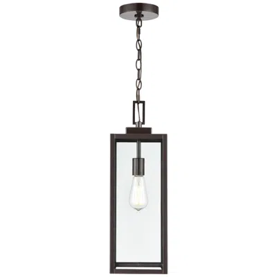 Millennium Lighting Atless 1 Light Outdoor Pendant In Bronze