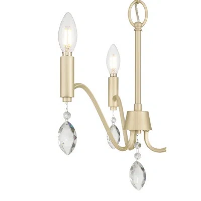 Millennium Lighting Aureline 17.25" Wide 3-light Chandelier In Aged Silver