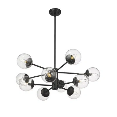 Millennium Lighting Avell 10 - Light Sputnik Modern Linear Chandelier