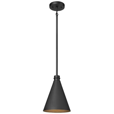 Millennium Lighting Axston 1-light Outdoor Pendant In Textured Black