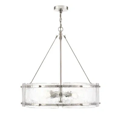 Millennium Lighting Bennetti 24.75" Wide 5-light Chandelier In Polished Nickel