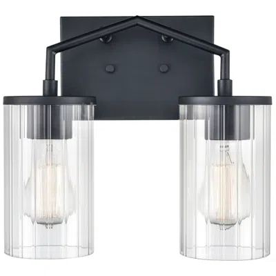 Millennium Lighting Beverlly 2 Light Vanity Fixture In Matte Black