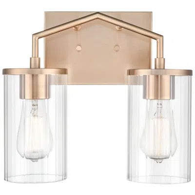 Millennium Lighting Beverlly 2 Light Vanity Fixture In Modern Gold