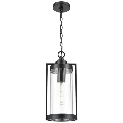 Millennium Lighting Braselton 8" Wide 1-light Outdoor Hanging Lantern In Powder Coated Black
