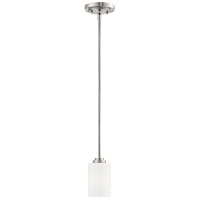 Millennium Lighting Bristo 1 Light Pendant In Satin Nickel
