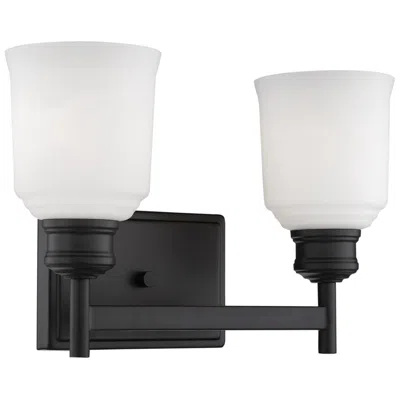 Millennium Lighting Burbank 2-light Vanity Light In Matte Black